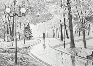 Картинки парк рисунок