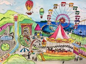 В Самаре открылась выставка детских рисунков «Парк моей мечты»