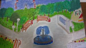 Детский рисунок парк