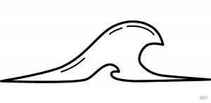 Раскраска Морская волна