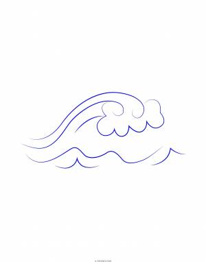 Волны рисунок карандашом для детей