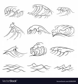 Волны карандашом для начинающих