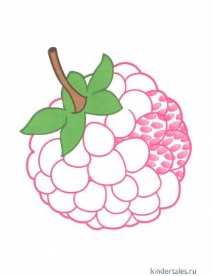 Малина» раскраска для детей