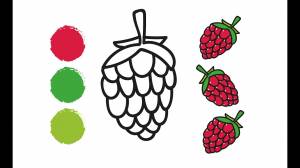 Раскраска ЯГОДА МАЛИНА