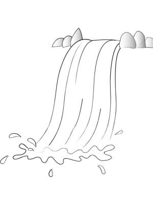 Раскраски Водопад