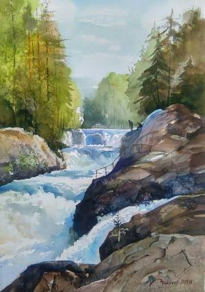 Республика Карелия,Водопад,,Кивач,,-Первый Международный планер