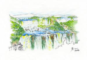Водопад карандашом