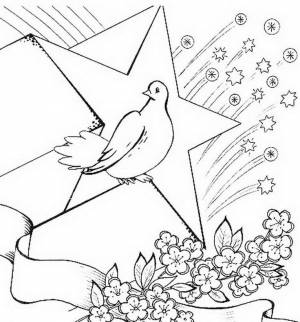 день победы салют голубь цветы