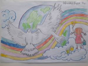 Голубь мира-символ Победы»