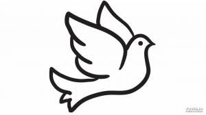 Голубь победы раскраска