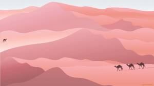 Простой рисунок пустыни