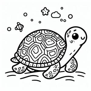 Раскраска Черепаха