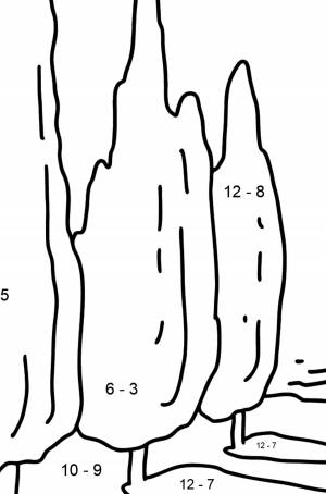 Раскраска тополя ♥ Скачать, Онлайн и !