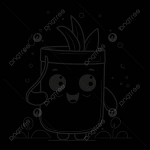 рисунок милый маленький горшочек с фасолью мунг раскраска наброски эскиз вектор PNG , книжный рисунок, рисунок крыла, рисунок кольца PNG картинки и пнг рисунок для й загрузки