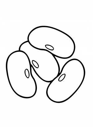 Раскраска Черная фасоль