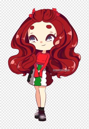 Красный бархатный рисунок веер арт, красный бархат, Разное, другие, чиби png