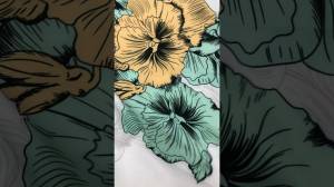 Принтованный креп Барби Арт