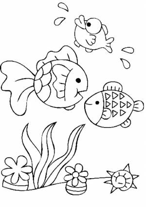 Раскраска морское дно  и