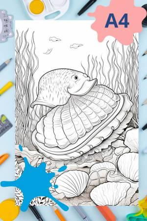 Раскраска антистресс Морское дно