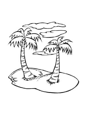 Раскраски Остров