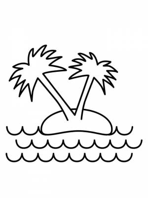 Раскраски Остров   в формате