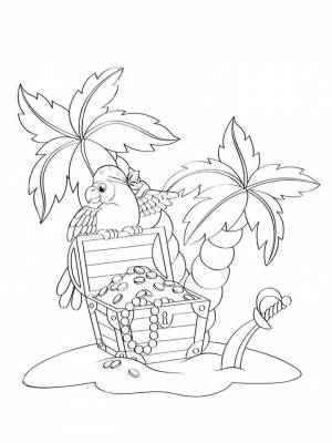 Раскраска Остров  онлайн