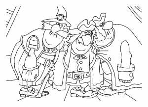 Раскраска остров сокровищ