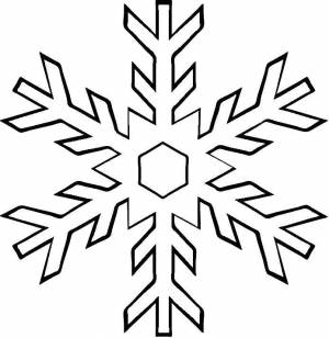 Раскраски Раскраска Снежинка снег снег
