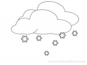 Картинки первый снег для детей раскраски