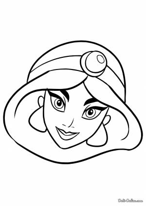 Раскраска Жасмин