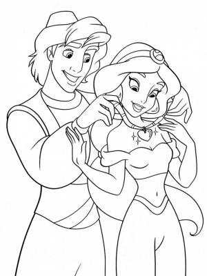 Раскраска Жасмин онлайн