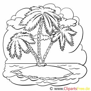 Остров раскраска для детей