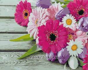 Розовые герберы