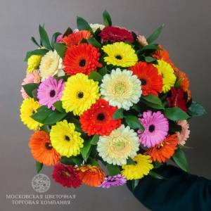 Букет из 31 герберы Раскраска