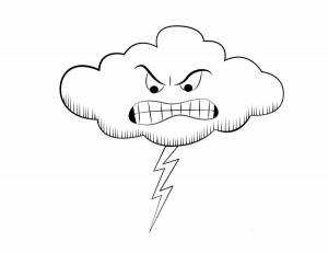 Раскраски Гроза для детей