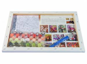 раскраска по номерам Белоснежка Ноктюрн Анютины глазки, цены на Мегамаркет