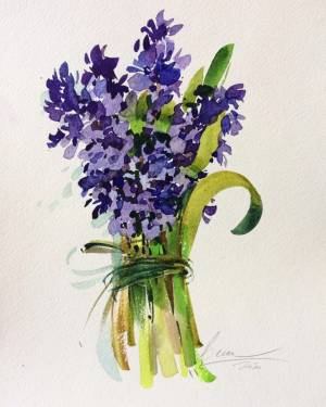 онлайн картину Гиацинты