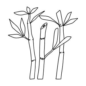 Раскраска бамбук сложно ♥ Онлайн и !