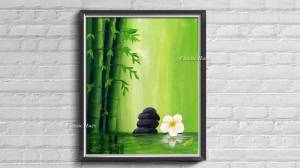 как нарисовать бамбук