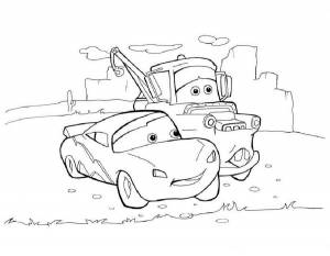 Раскраска Молния Маквин