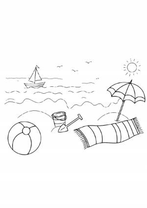 Раскраска море природа