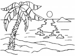 Раскраска Море