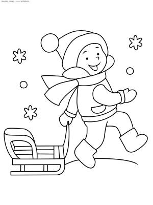 Раскраска Зима