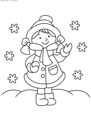 Раскраска Зима