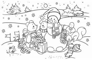 Раскраски на тему зима