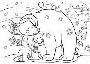 Раскраски Зима