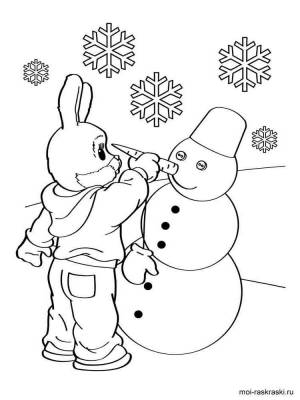 Раскраски Зима