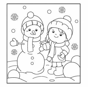 Раскраски Зима