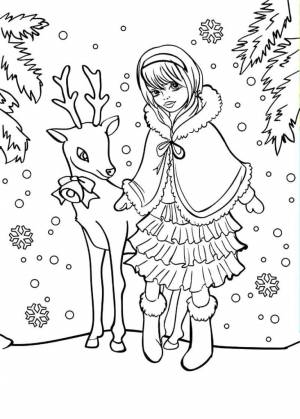 Раскраски Зима