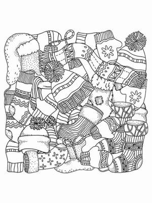 Раскраски Зима Антистресс